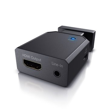 CSL Video-Adapter VGA, 3,5-mm-Klinke zu HDMI Typ A, 1080p VGA zu HDMI Video-/Audio Konverter