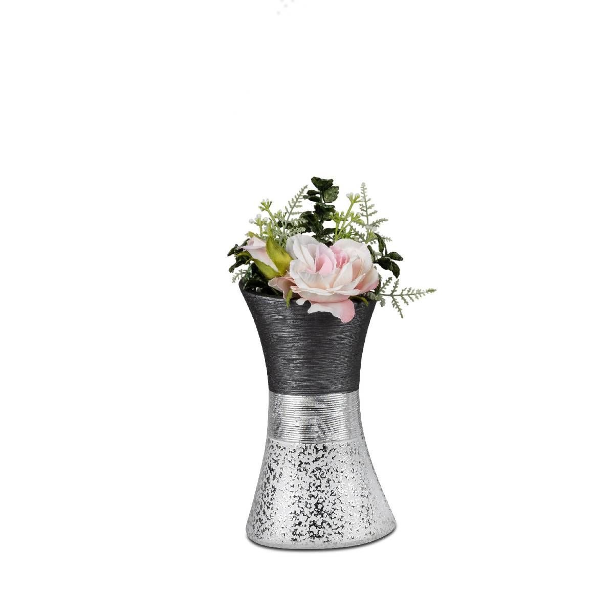 formano Tischvase Dekovase Tulpenform aus dem Hause Formano in grau - silbe günstig online kaufen
