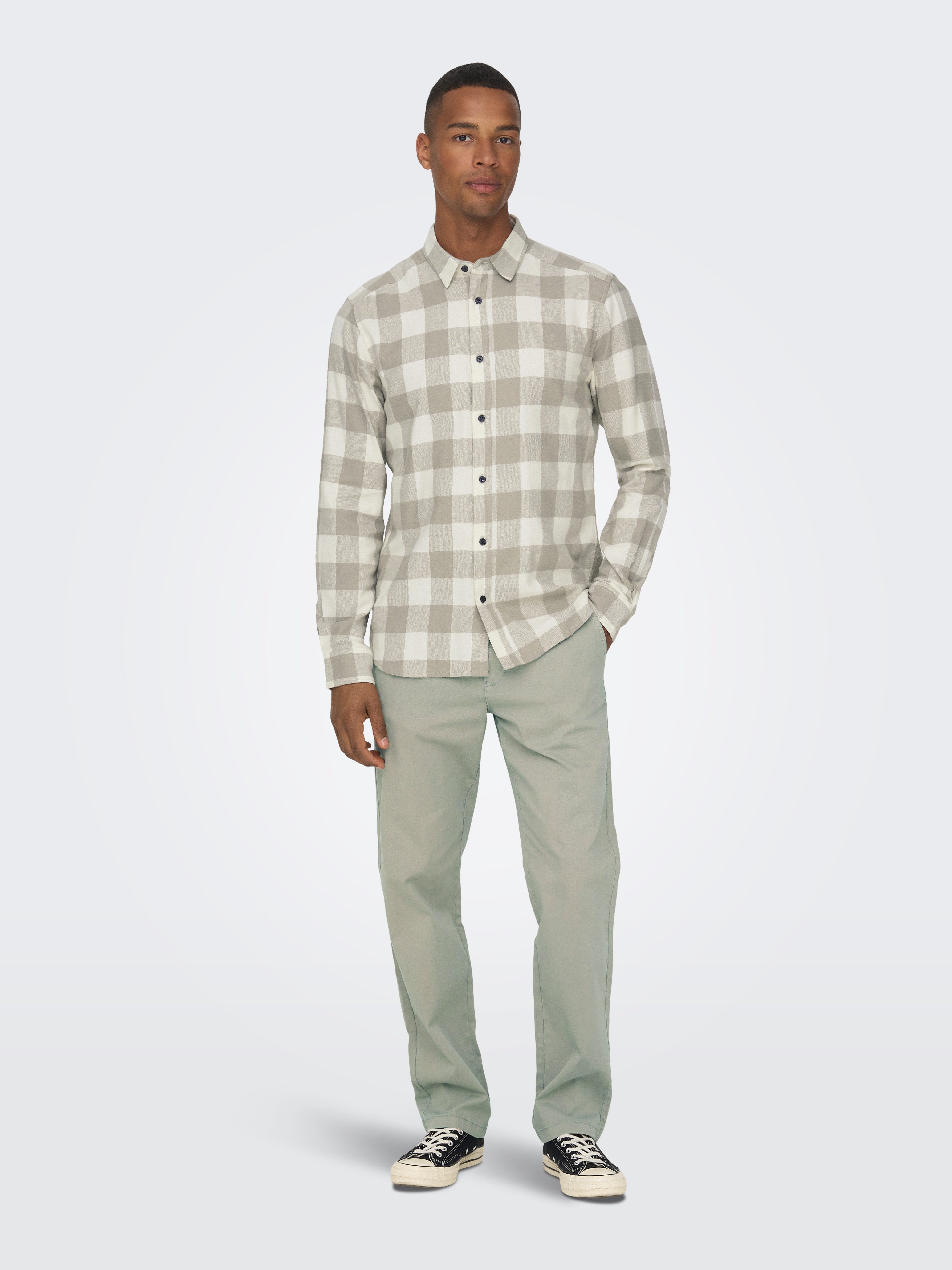 ONLY & SONS Karohemd GUDMUND LS CHECKED SHIRT Baumwolle, slim fit