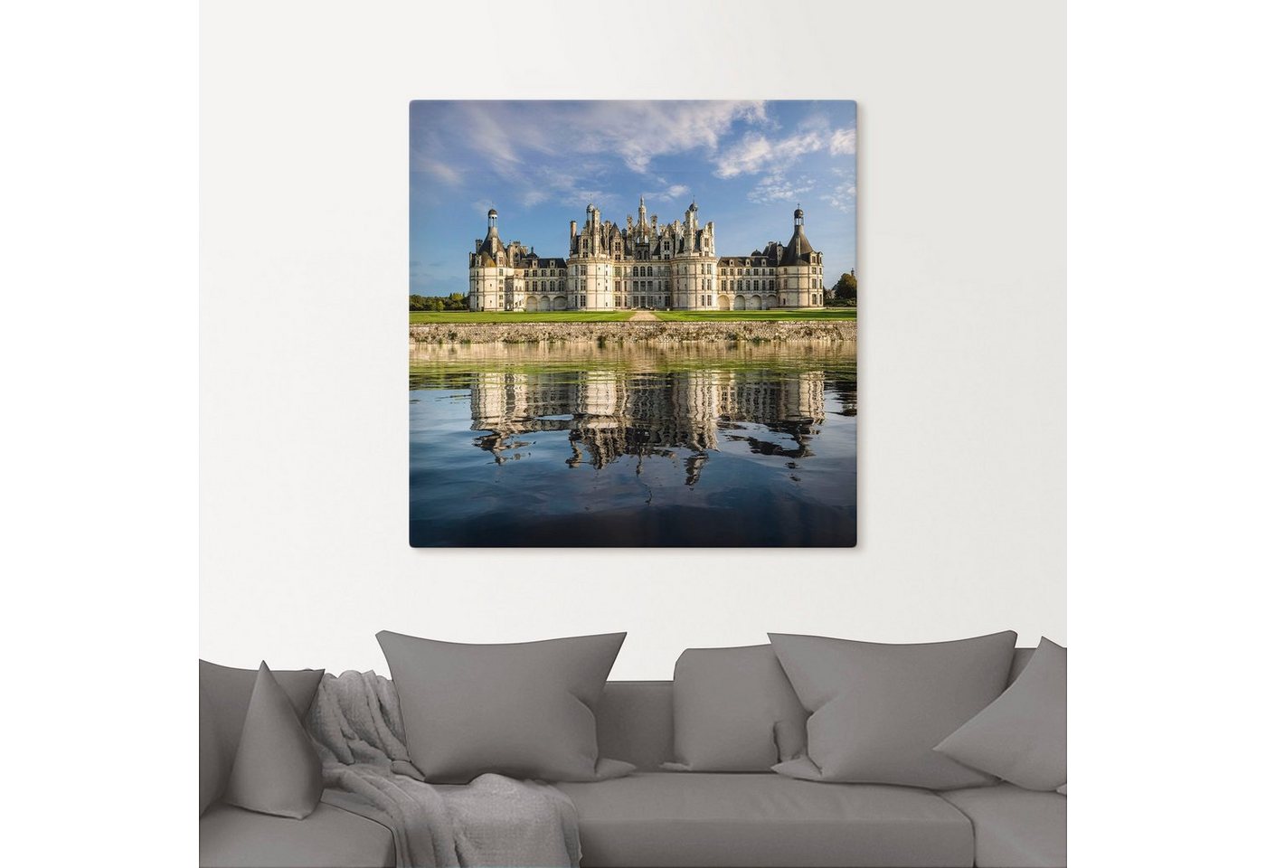 Artland Wandbild »Loire-Schloss Chateau Chambord«, Gebäude (1 Stück), in vielen Größen & Produktarten - Alubild / Outdoorbild für den Außenbereich, Leinwandbild, Poster, Wandaufkleber / Wandtattoo auch für Badezimmer geeignet-kaufen