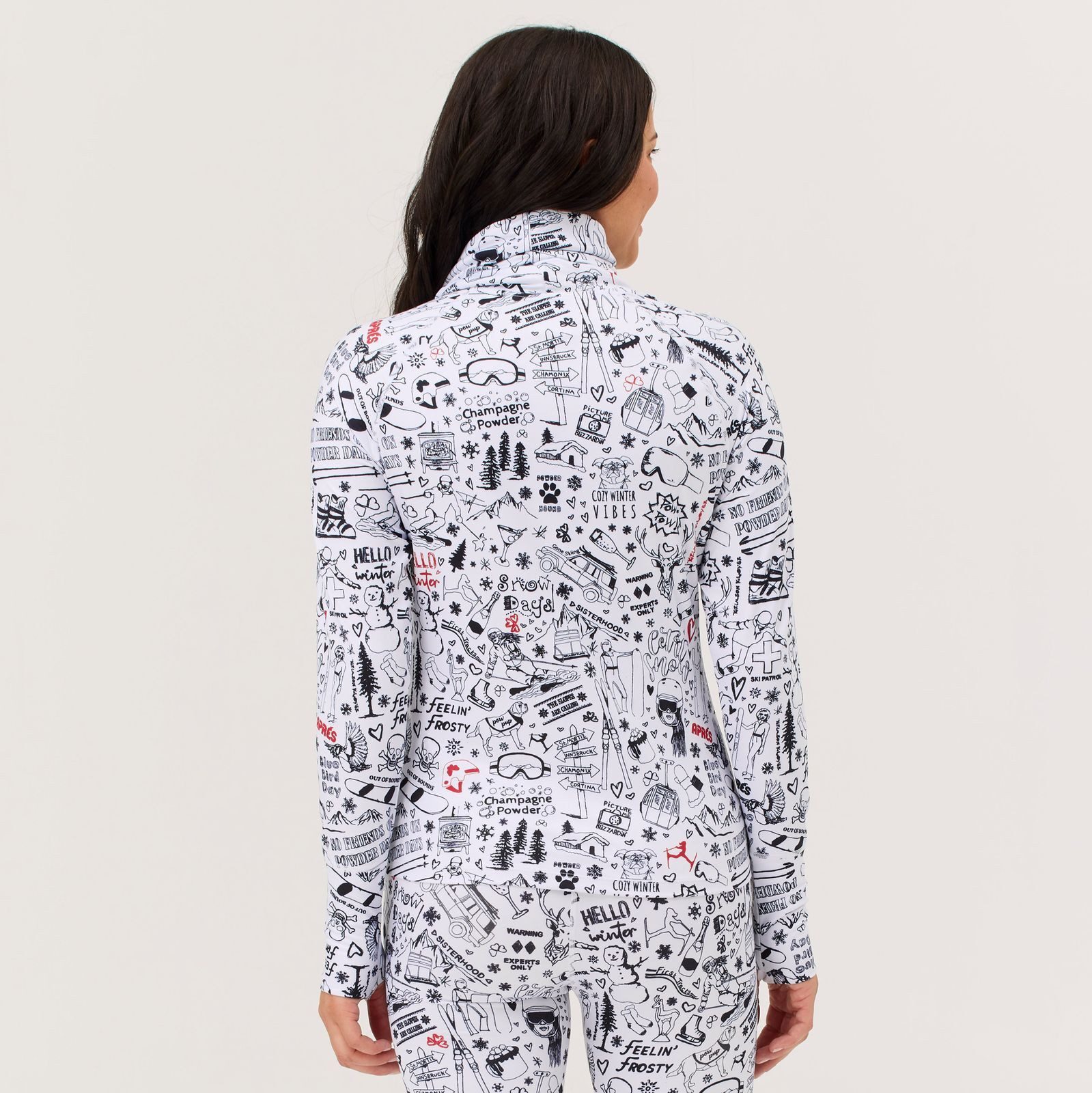 Krimson Klover Langarmshirt Graffiti Turtleneck (1-tlg)
