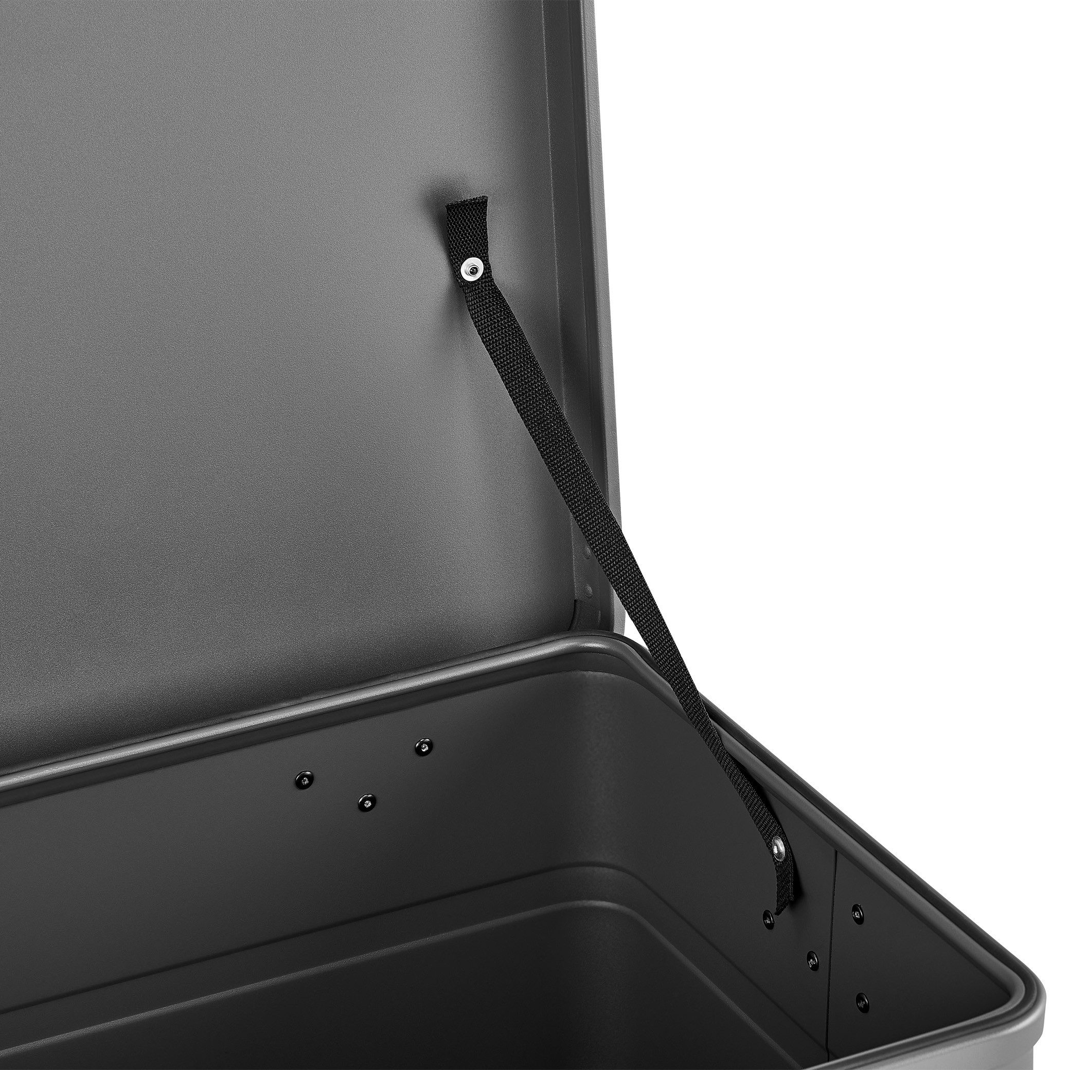 Enders® Aufbewahrungsbox Industriebox 123 L grey, hochwertig verarbeitet, Alukiste Transportbox Lagerbox Alukoffer Metallkiste Alubox