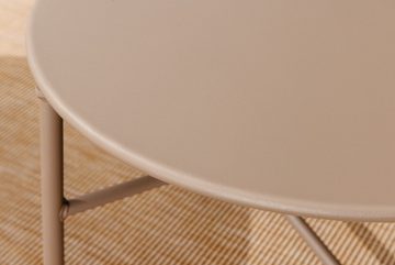 riess-ambiente Couchtisch LEVELS 50cm walnussbraun (Einzelartikel, 1-St), Outdoor · Metall · rund · Wohnzimmer · Modern Design