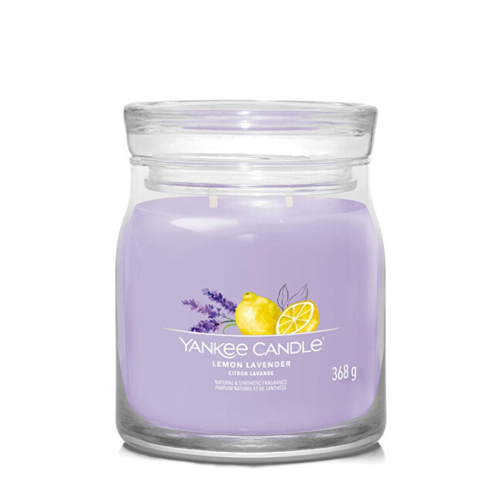 Yankee Candle Duftkerze Aromatic candle Signature glass medium Lemon Lavender 368 g
