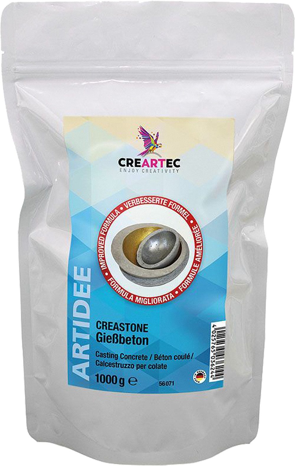 CREARTEC Modellierwerkzeug Betongiessmasse CreaStone, 1 kg