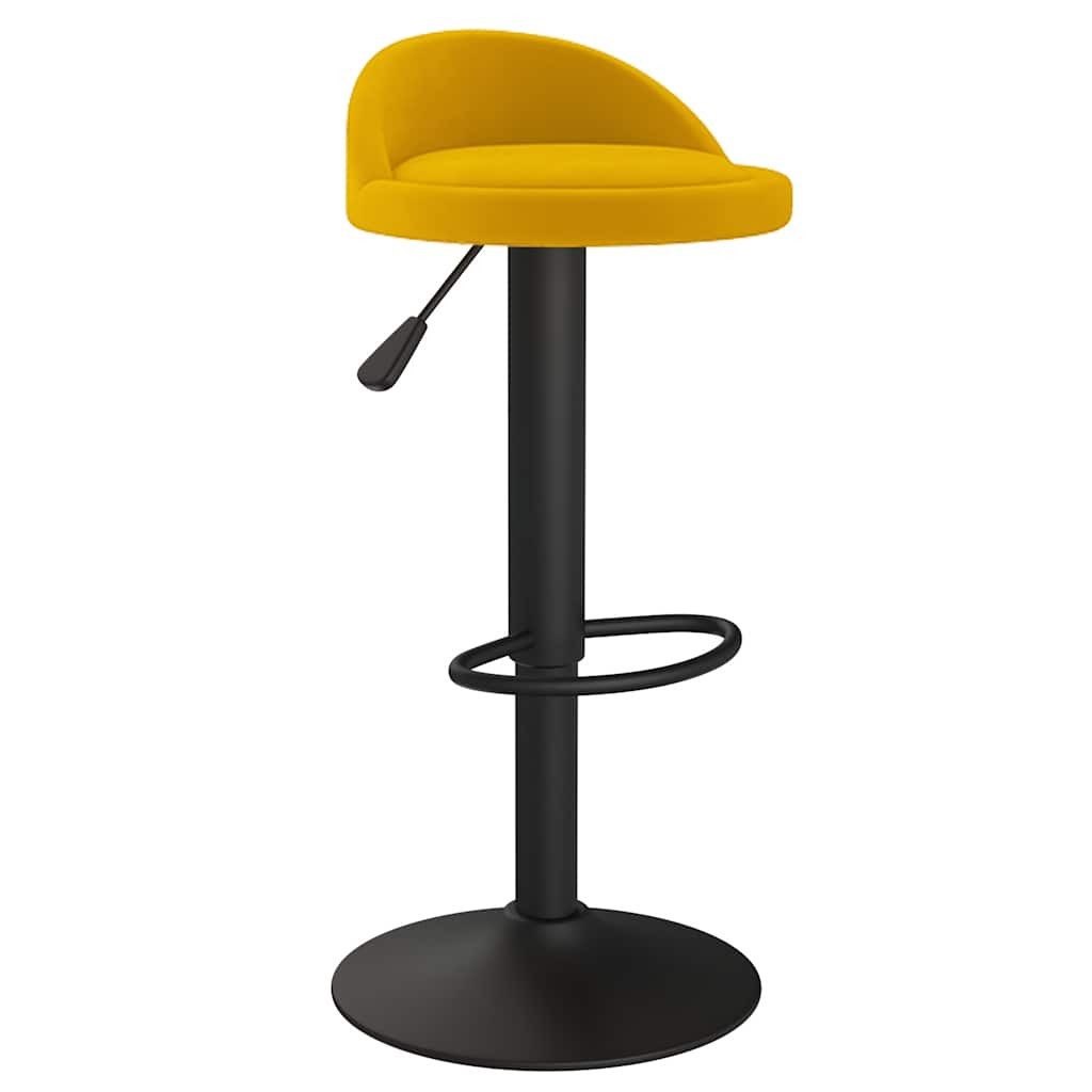 vidaXL Barhocker Barhocker Gelb Samt (1 günstig online kaufen