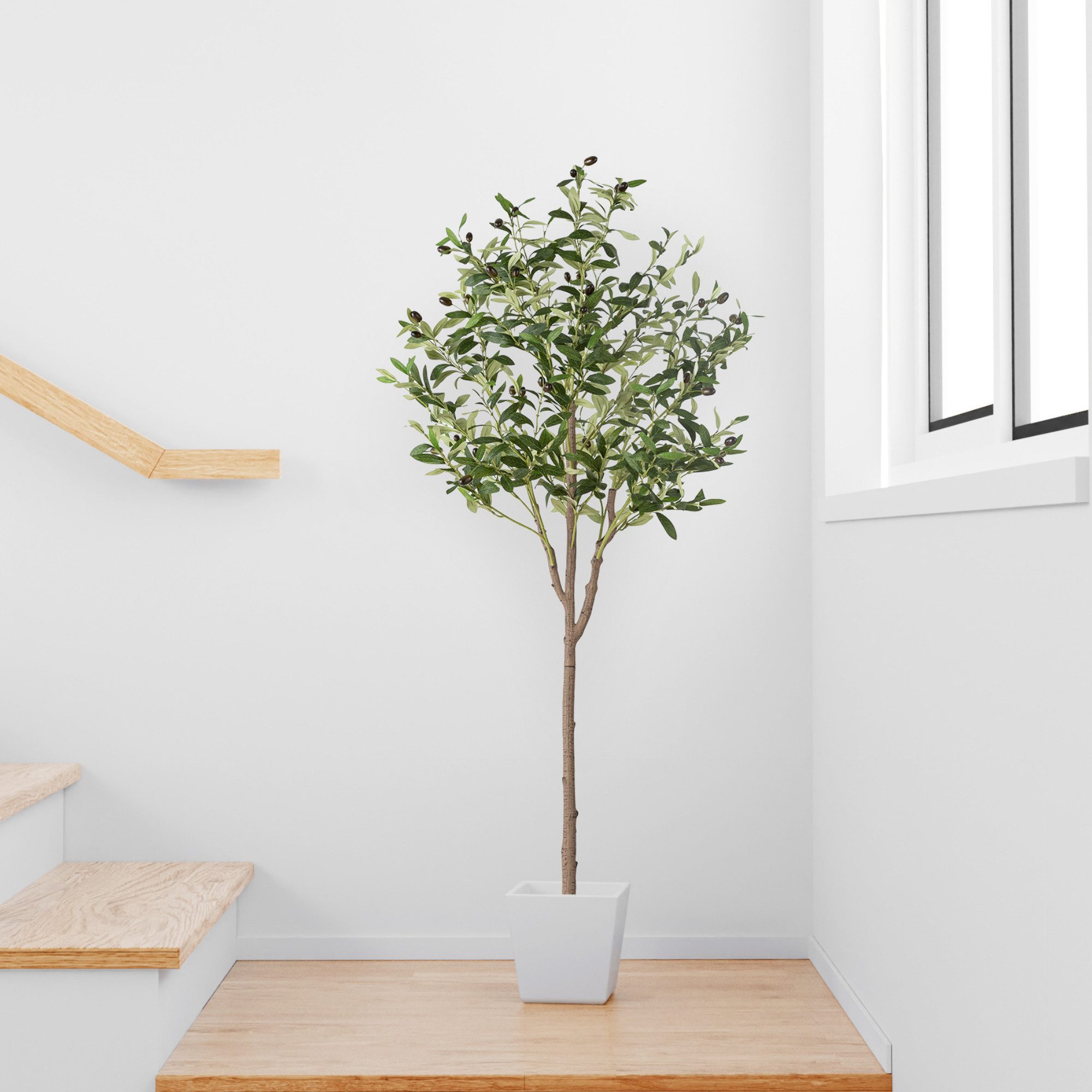 Kunstbaum Künstlicher Olivenbaum, Kunstpflanze Olivenbaum künstlich günstig online kaufen