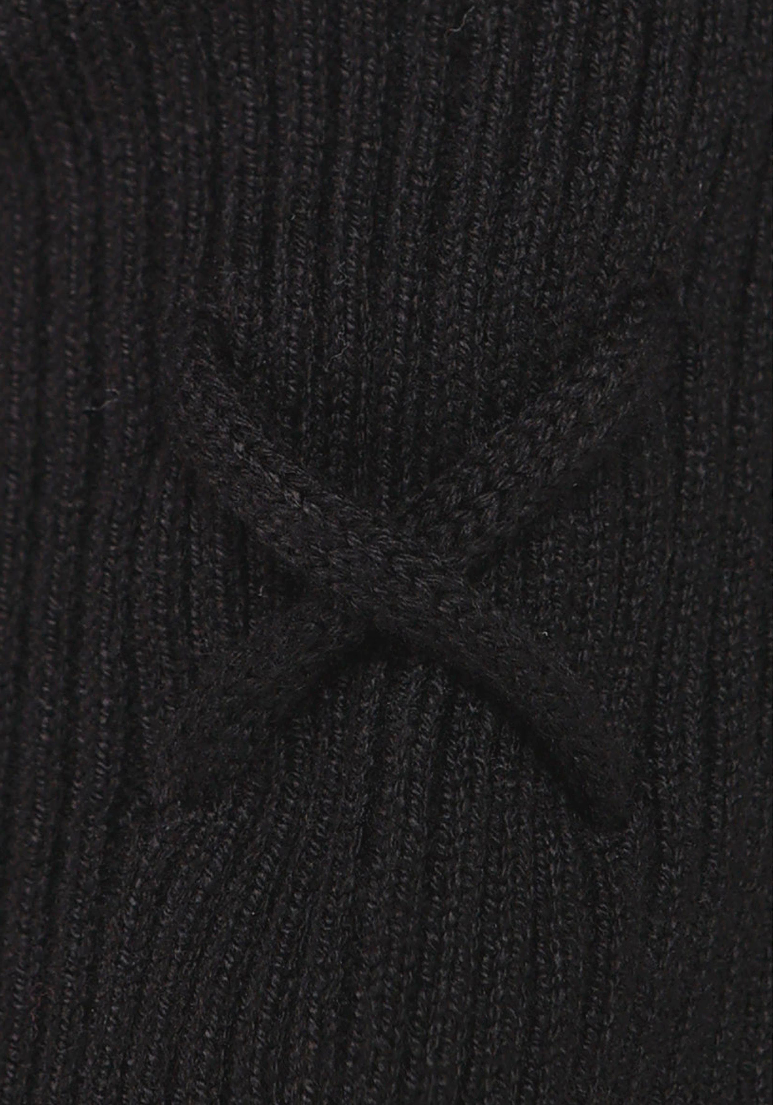 Melrose Strickpullover feminine Passform aus Rippe mit Schnürung