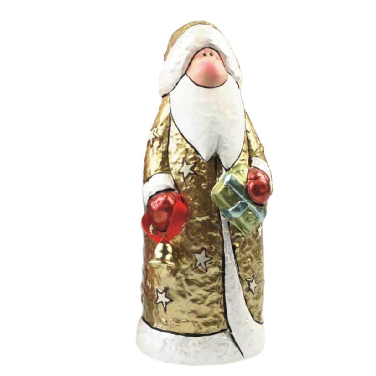 Casablanca Weihnachtsfigur Casablanca Nikolaus Santa Georg goldfarben ca 16cmH (Stück)