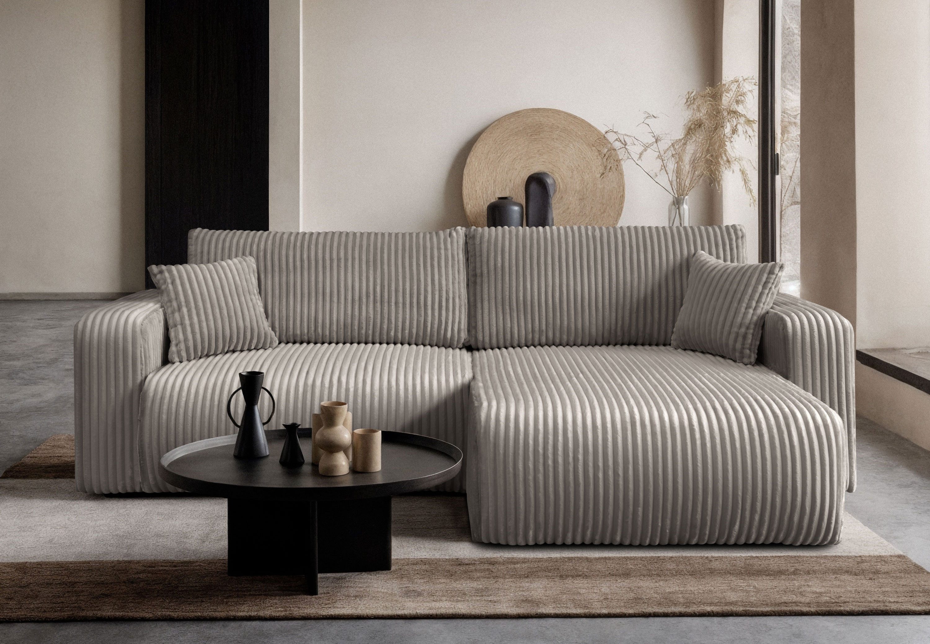 Lookway Ecksofa MOVE mit Schlaffunktion und Bettkasten, Breite: 247 cm