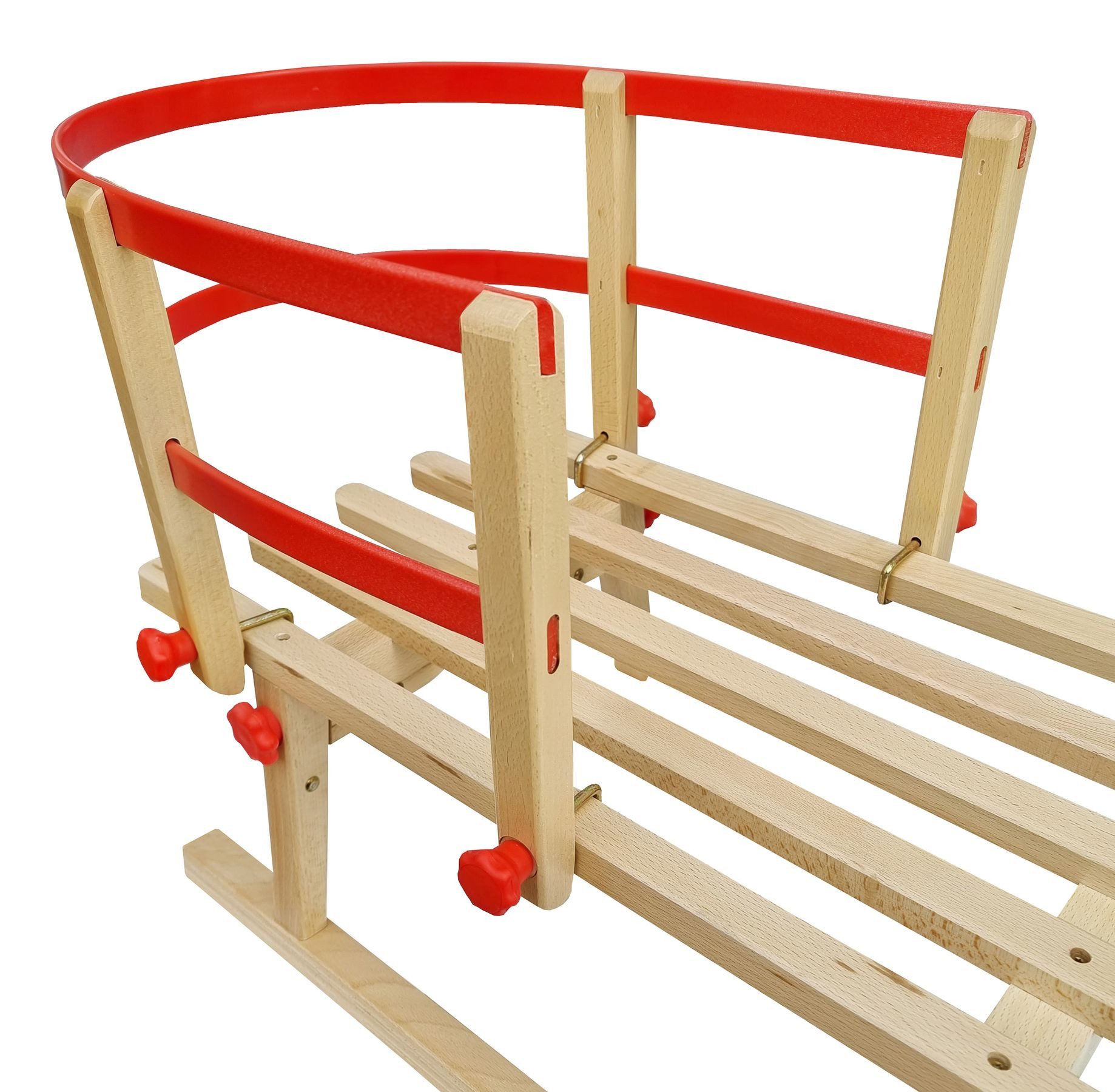 ERST-HOLZ Schlitten Lehne aus Buche / ABS-Kunststoff, Rückenlehne als Schlittenzubehör2401-LehneBuche/ ABS - Kunststoff