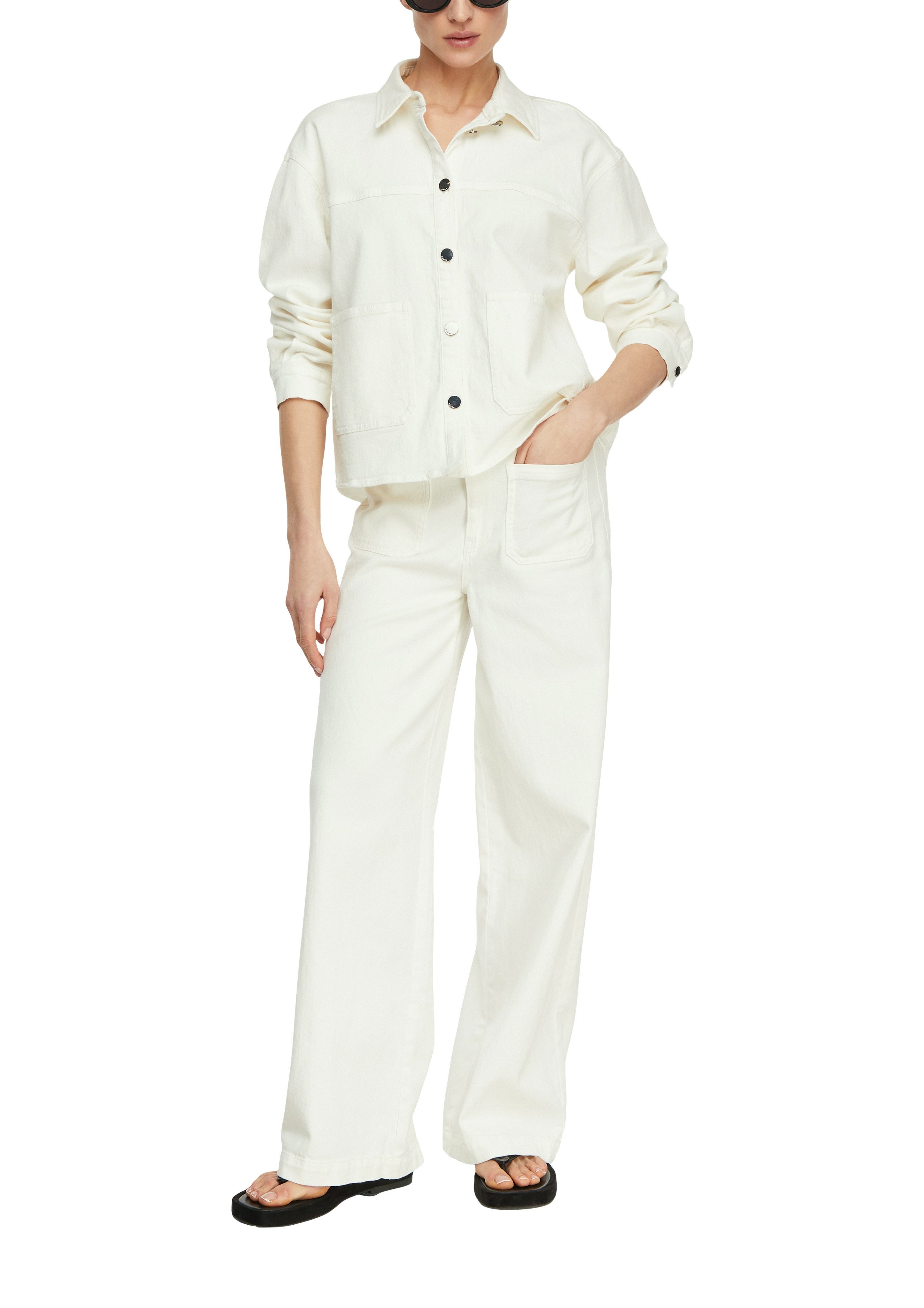 comma Kurzjacke mit Hemdkragen