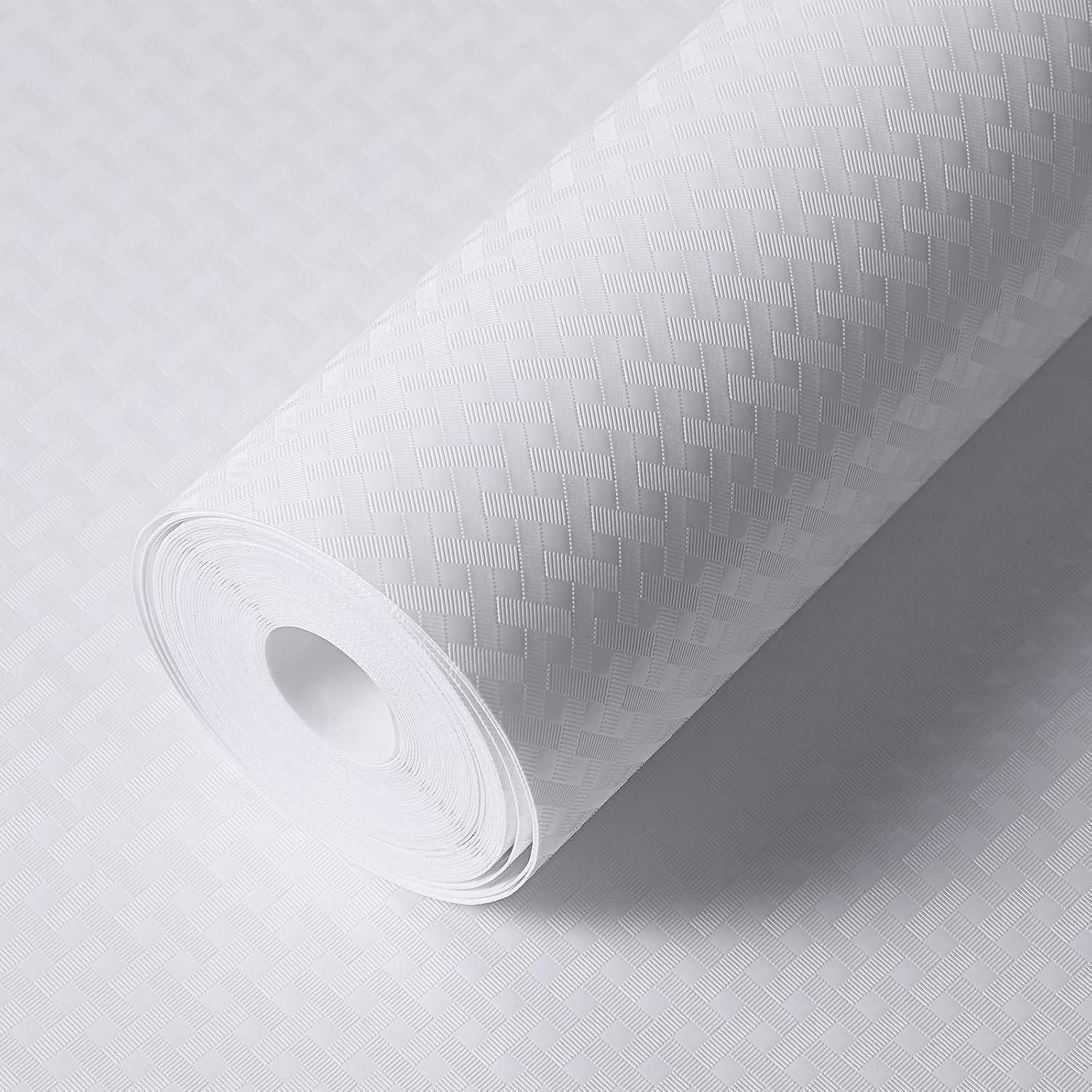 LuxusKollektion Schubladenmatte Schubladenmatte Antirutsch Schneidbar Wasserdicht 30B x 1000L cm Weiß