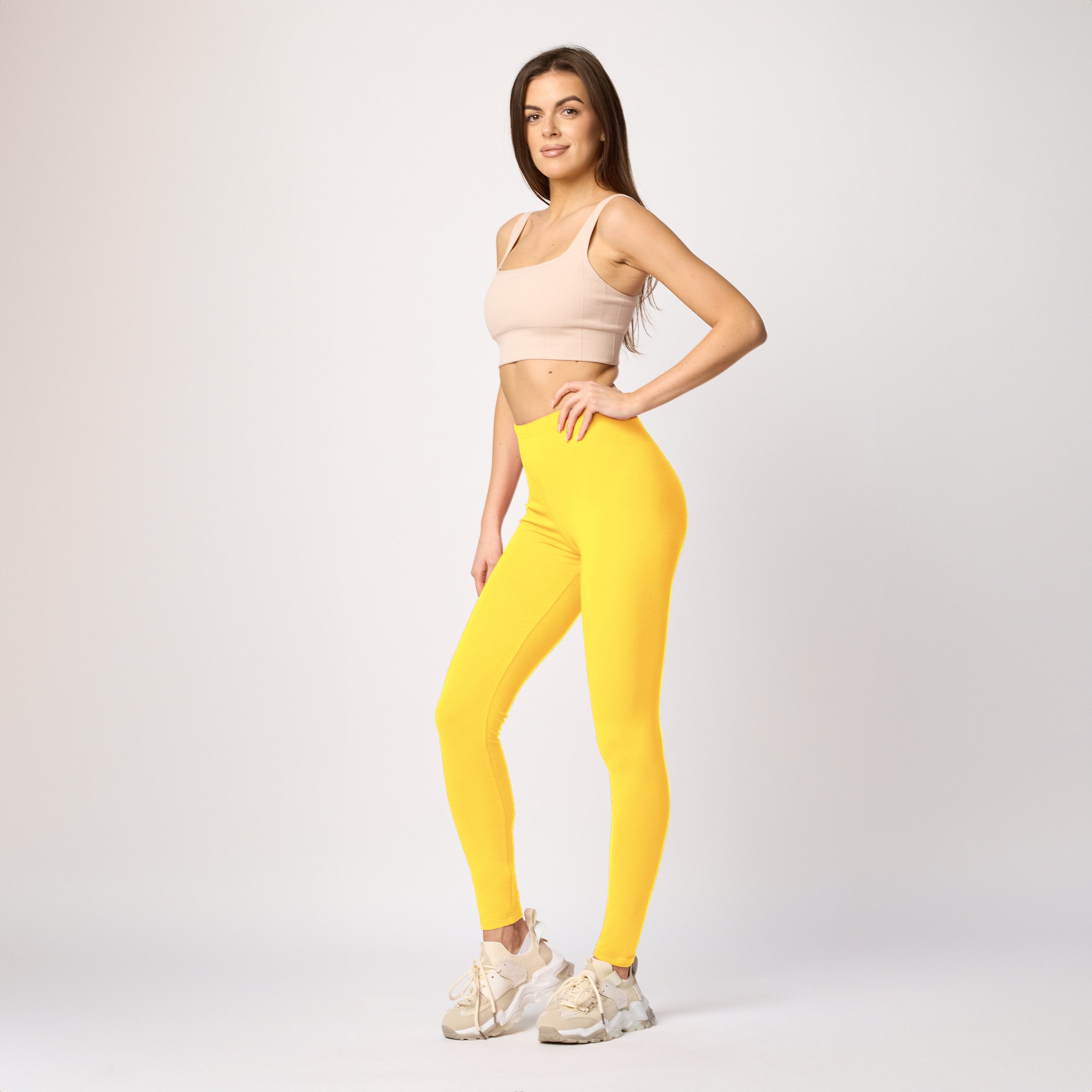 Merry Style Leggings Damen Hosen aus Baumwolle MS10-198 (1-tlg) elastischer günstig online kaufen