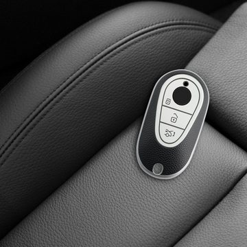 kwmobile Schlüsseltasche Autoschlüssel Hülle für Mercedes Benz (1-tlg), TPU Schutzhülle Schlüsselhülle Cover für Mercedes Benz