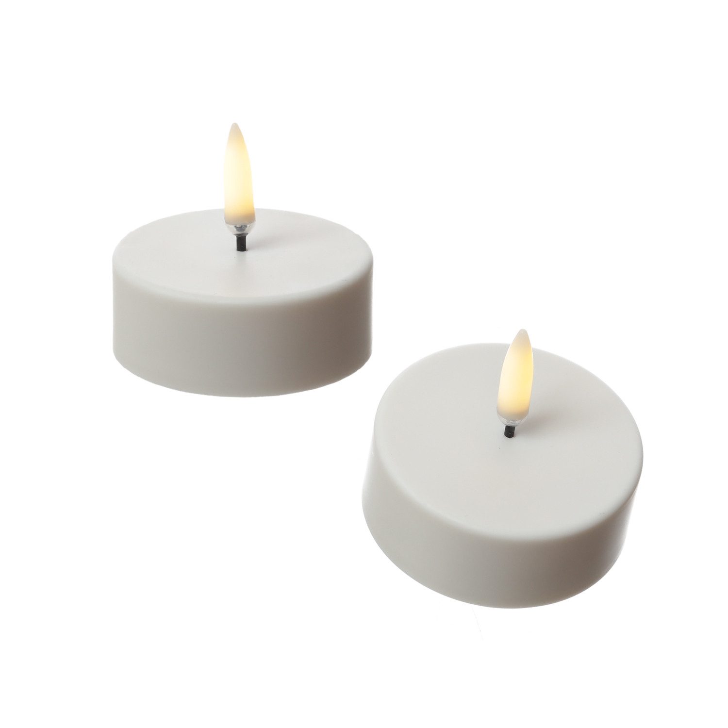 UYUNI Lighting LED-Kerze LED Maxi Teelichter 2 Stück aufladbar 6cm Timer Au günstig online kaufen