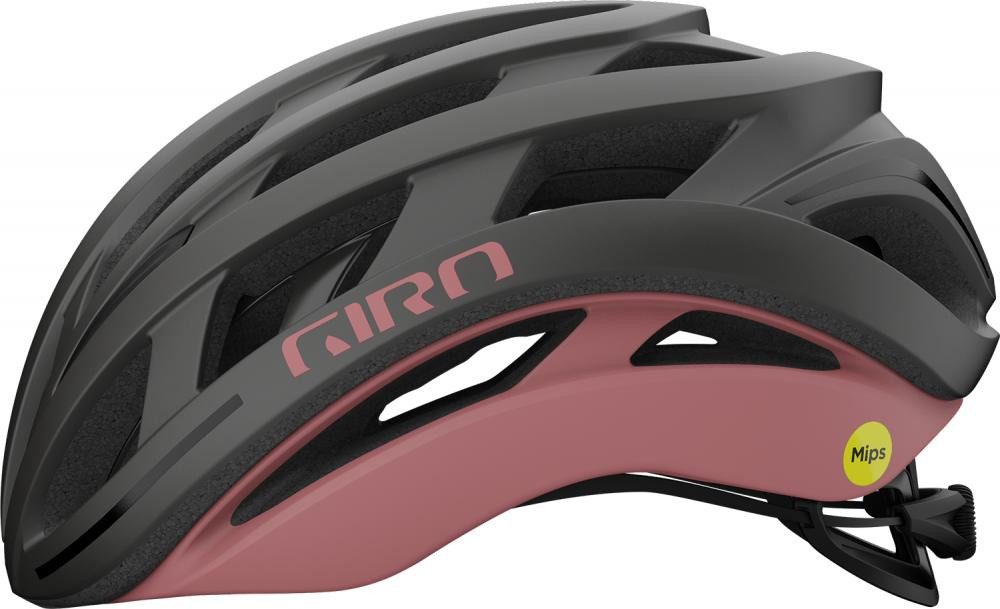 Giro Fahrradhelm Giro Helios Spherical Helm, Matte Metallic Coal/Dusty Rose, L (59-63 c