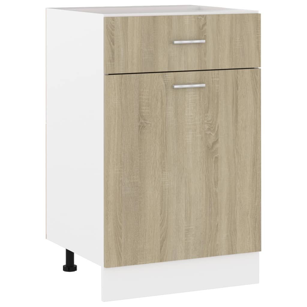 vidaXL Unterschrank NA Schubunterschrank Sonoma Eiche 50x46x81,5 cm Spanplatte