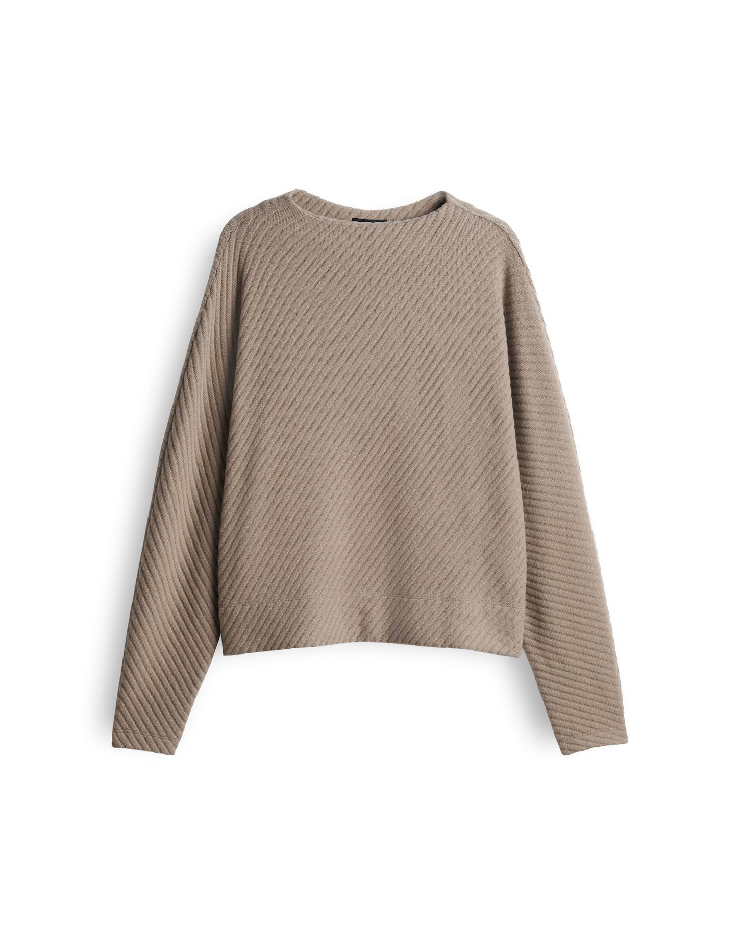 OPUS Langarmshirt Sorizon aus Cord mit samtiger Oberfläche Schmal zulaufende Form mit Fledermausärmeln und samtiger Cordoptik – Bild 2 von 5