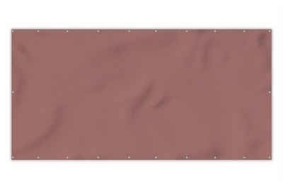 MuchoWow Balkonsichtschutz Terrakotta - Muster - Rosa (1-St) Balkonbespannung mit Metalösen, UV-beständig, Balkonbanner