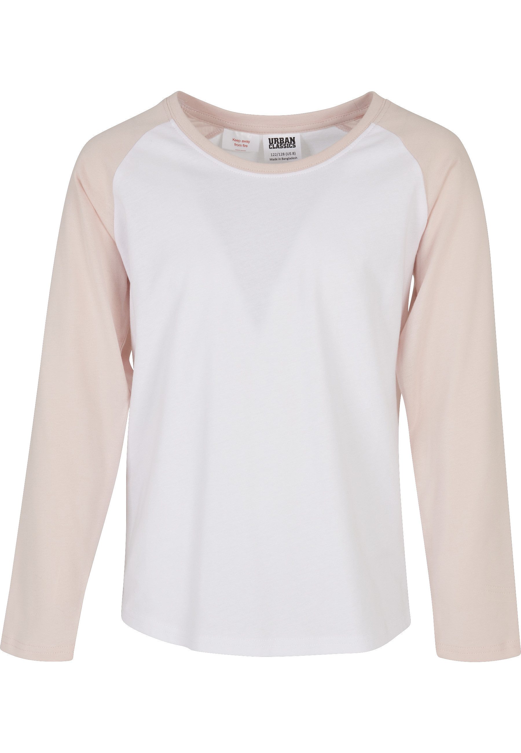 Kurzarmshirt Urban Classics Damen Girls Contrast Raglan Longsleeve