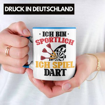 Trendation Tasse Darts Tasse Geschenk Dartspieler Ich bin Sportlich Ich Spiel Dart Lus