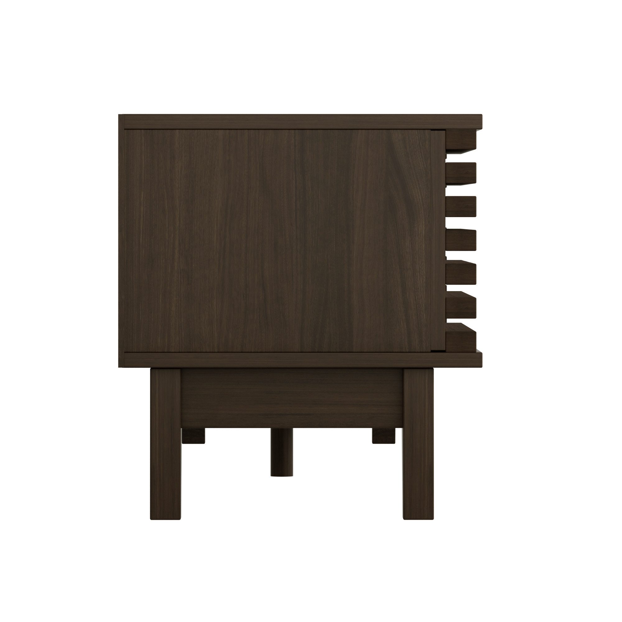Odikalo TV-Schrank Lowboard Fernsehschrank mit Schublade (TV-Schrank mit einer Schublade und zwei Türen, TV-Möbel, TV-Panel, TV-Lowboard, TV-Schrank. Einzigartiges Design, Vintage-Holzfarbe)