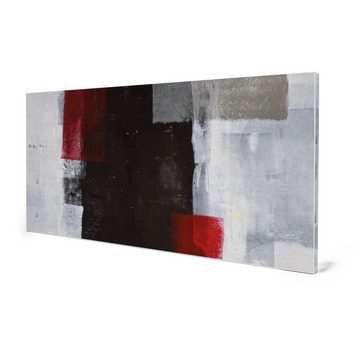 banjado Wandtafel Stahl Abstrakt Rot, (inkl. 4 Magnete, Stahlmagnettafel)