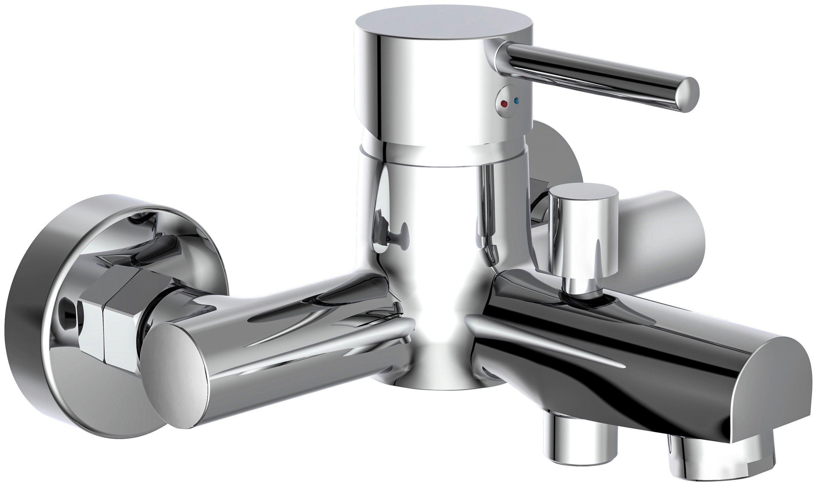 Schütte Wannenarmatur Altana Mischbatterie Badewanne, Wasserhahn Bad, Wannenarmatur in Chrom