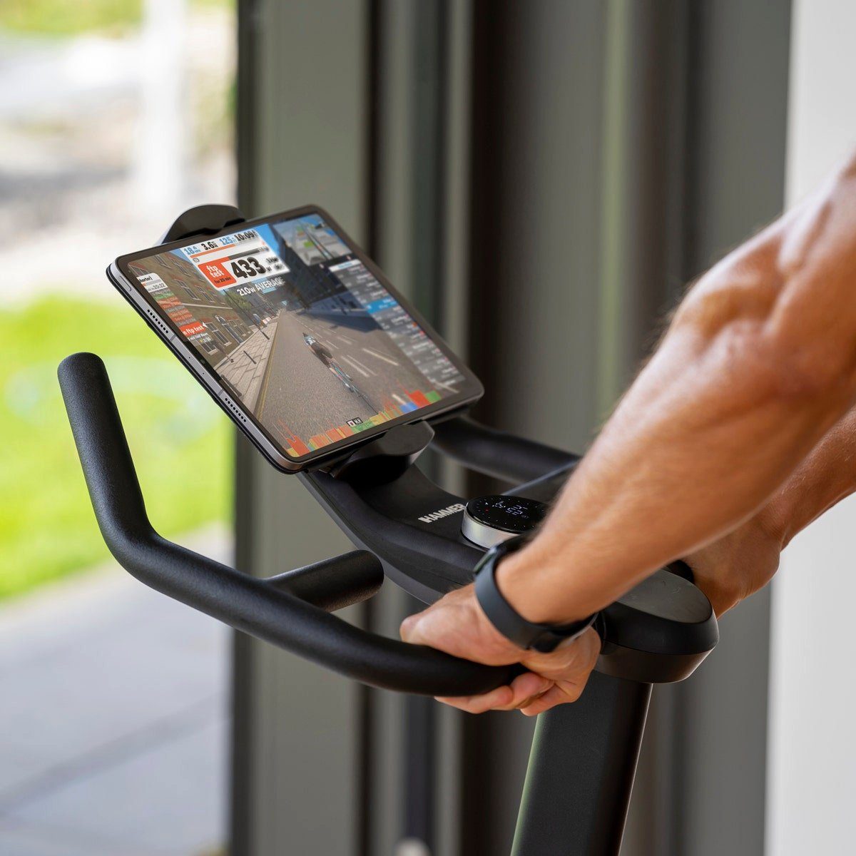 Hammer Heimtrainer Speed Race X, 20 kg Schwungmasse, Kinomap & Zwift