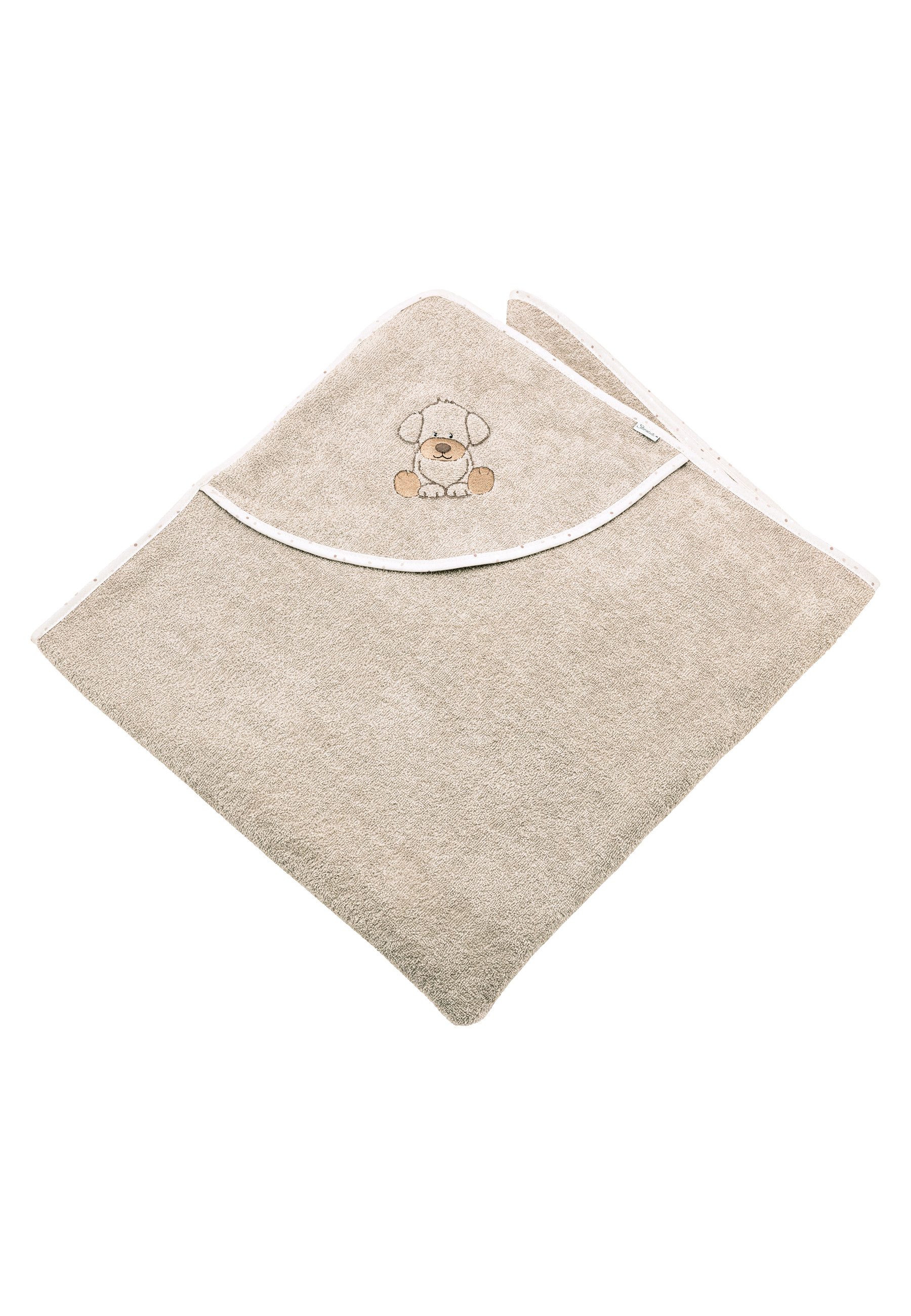 Sterntaler® Badetücher Sterntaler® Kapuzenbadetuch 100x100 cm HUND Lucky, 1 günstig online kaufen