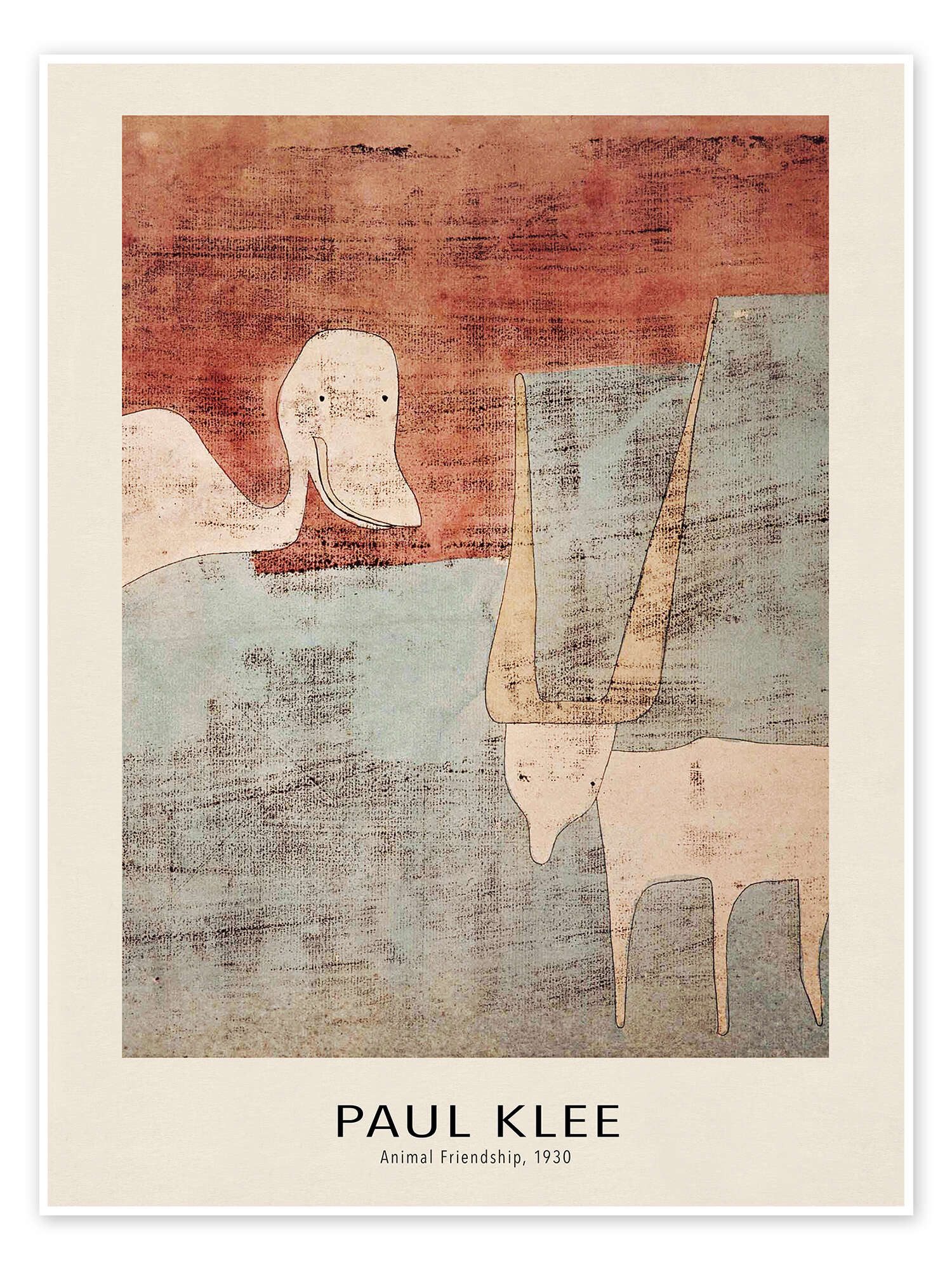 Posterlounge Wandbild Animal Friendship, 1930, Paul Klee, erhältlich als Poster, Leinwandbild, Wandsticker oder Acrylglasbild
