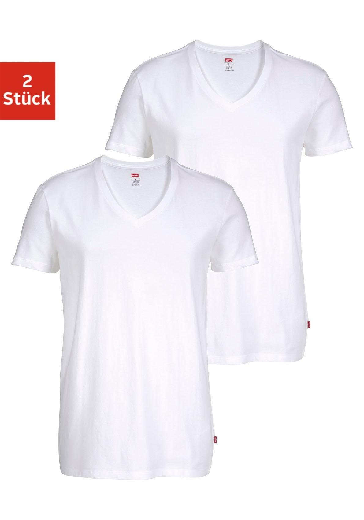 Herren Shirts Levi's® T-Shirt (2er-Pack) mit V-Neck