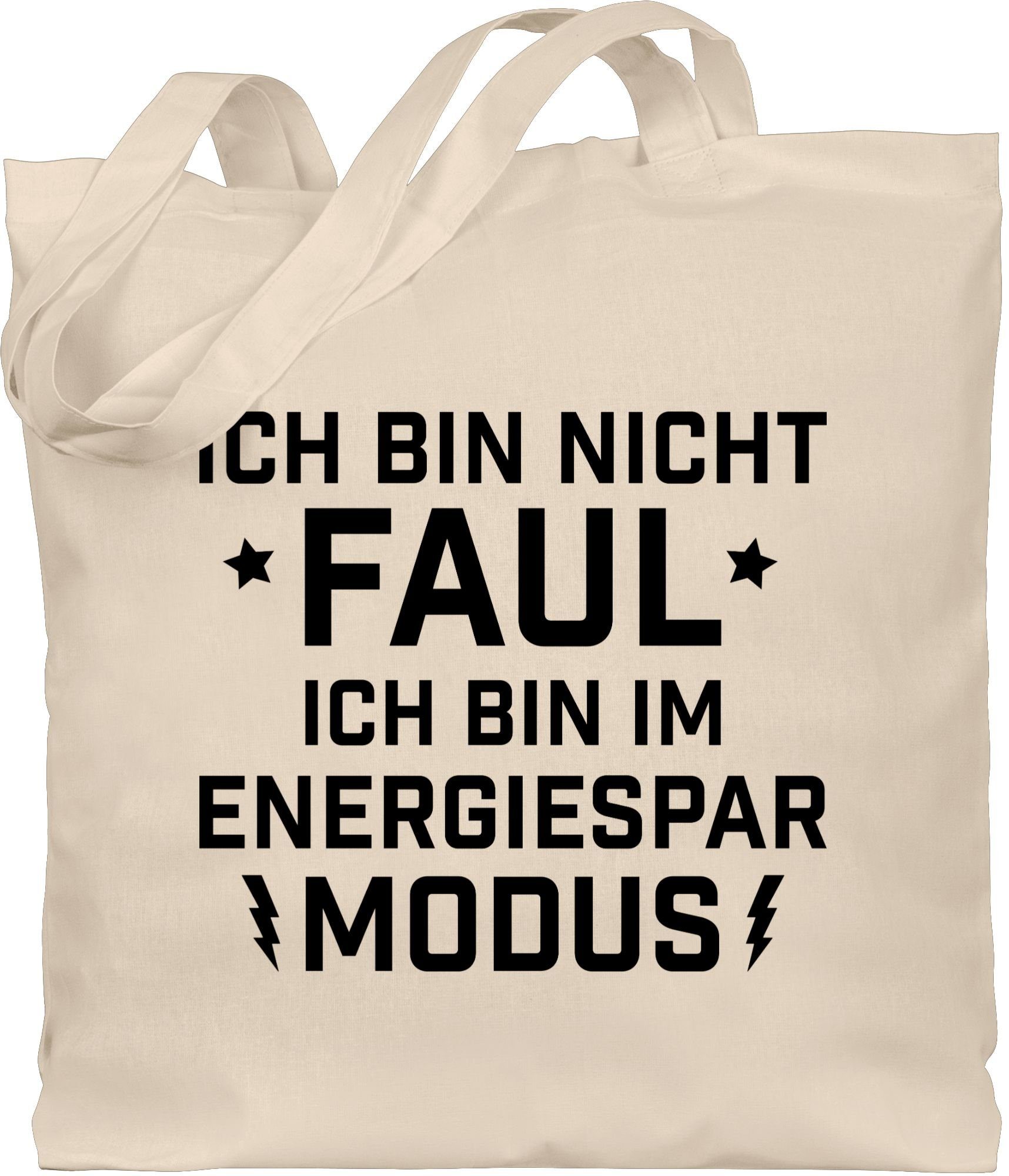 Shirtracer Umhängetasche »Ich bin nicht Faul Energiesparmodus
