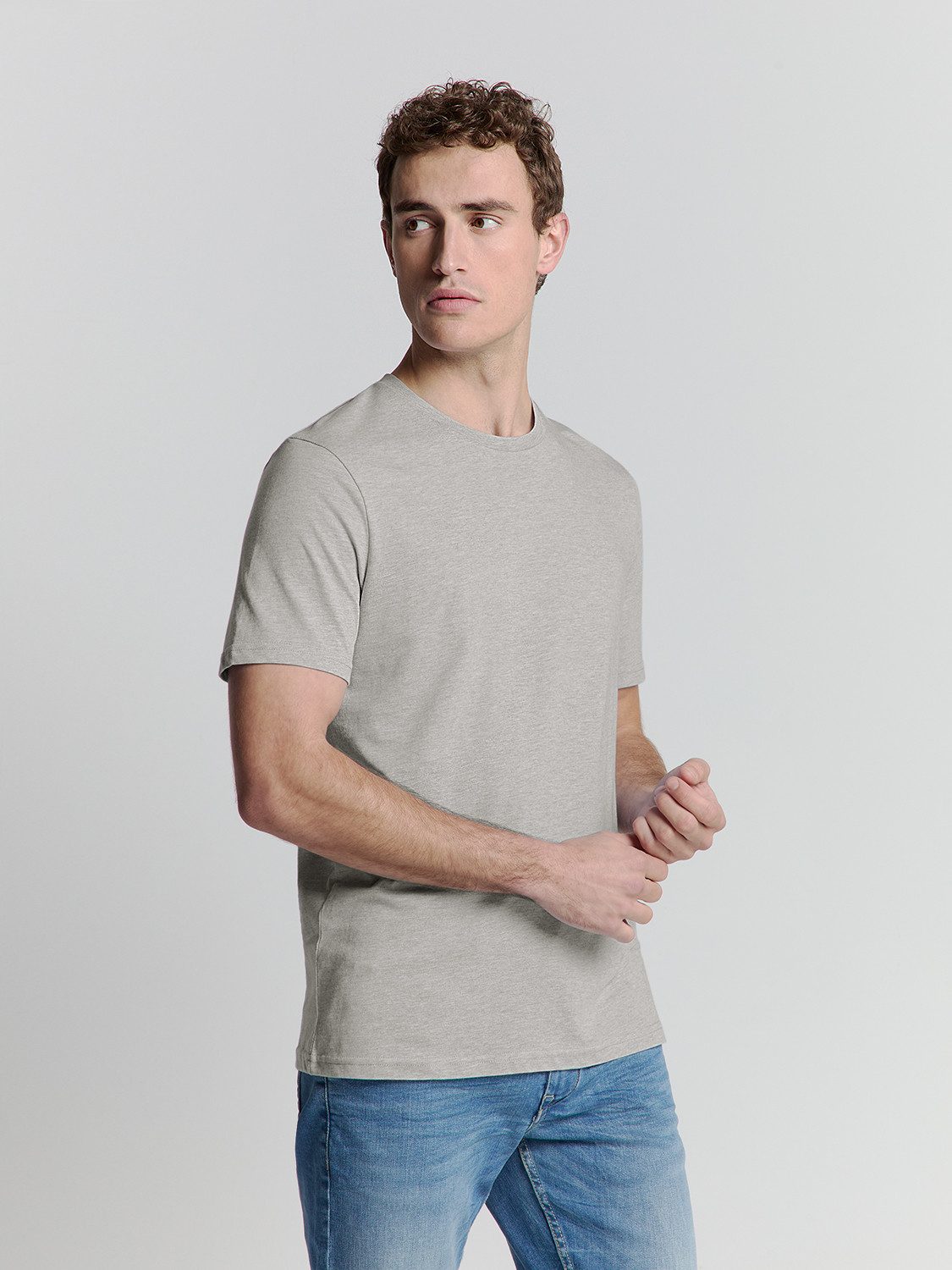 NO EXCESS T-Shirt "No Excess T-Shirt mit Rundhalsausschnitt T-Shirt Crewnec günstig online kaufen