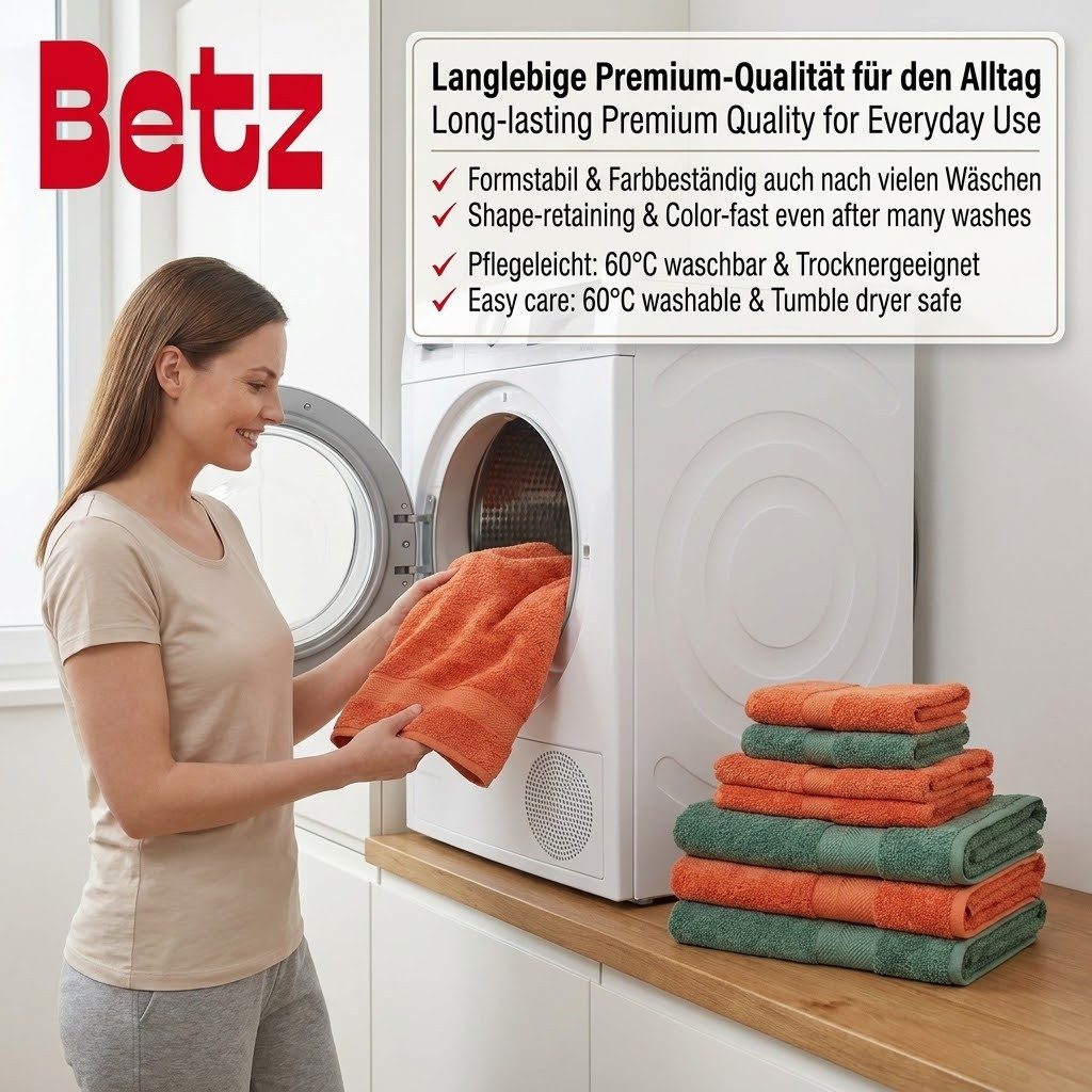 Betz Handtücher Premium Handtuch-Set 12-tlg., 100% Baumwolle (Set, 12-St), Duschtücher,Handtücher, Gästetücher, Seiftücher,Waschhandschuhe – Bild 5 von 5