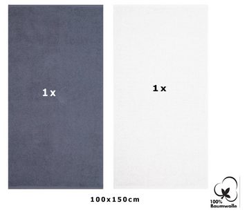 Betz Duschtücher Maxi 2 Stück XXL BERLIN 100x150 cm, 100% Baumwolle