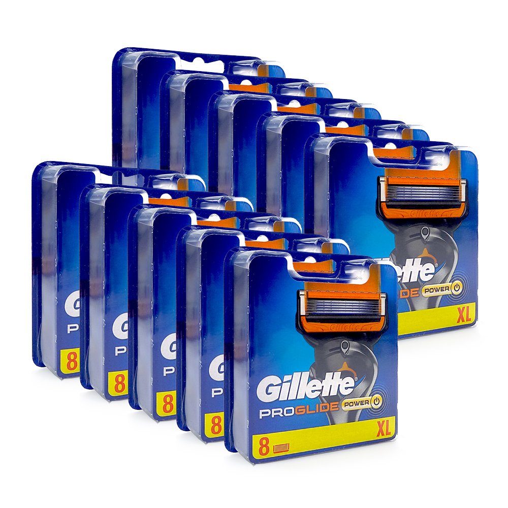 Gillette Rasierklingen Gillette ProGlide Power Rasierklingen, 8er Pack x 10
