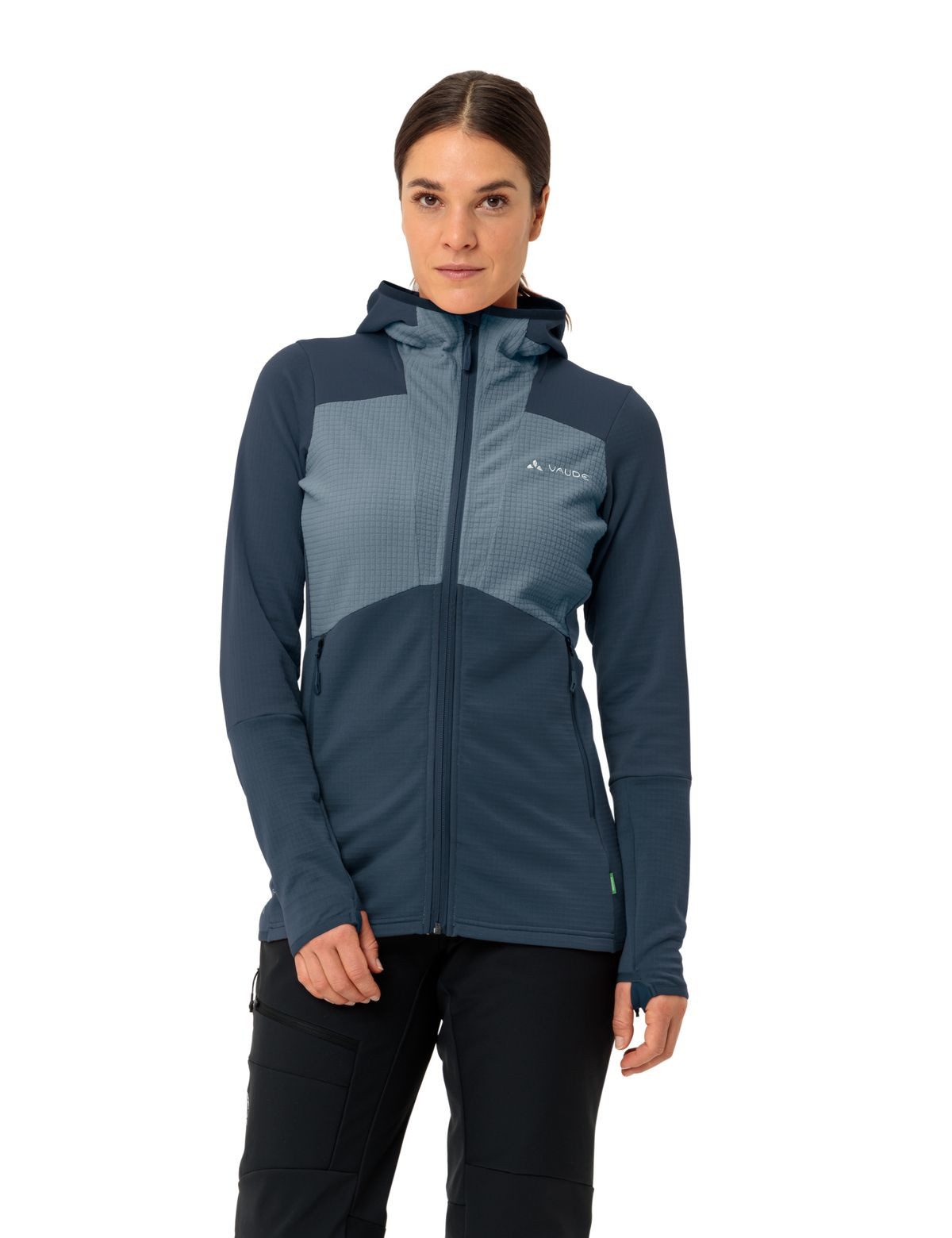 VAUDE Kapuzenfleecejacke VauDe Damen Monviso Grid Fleecehoody