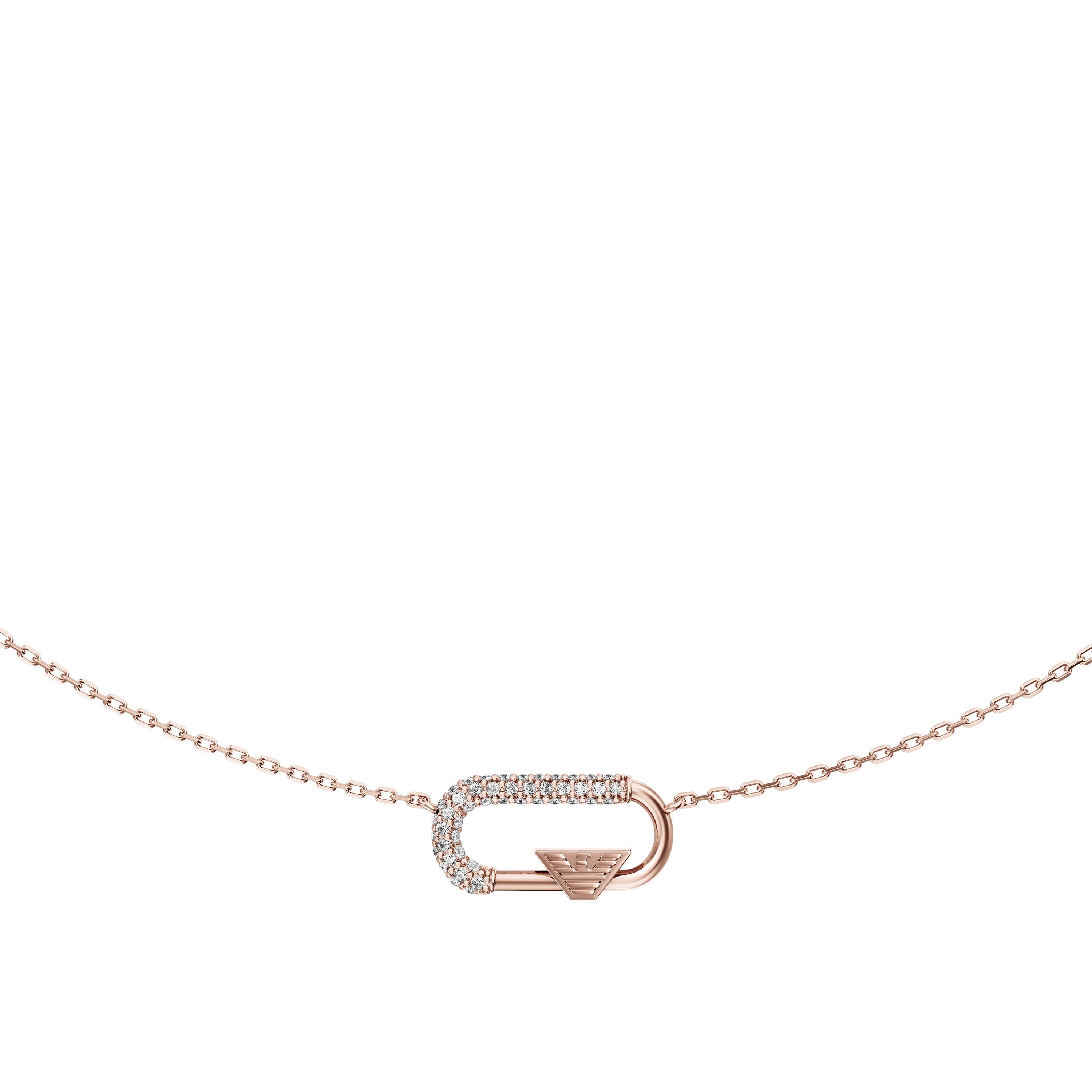 Emporio Armani Kette mit Anhänger, mit Zirkonia (synth)