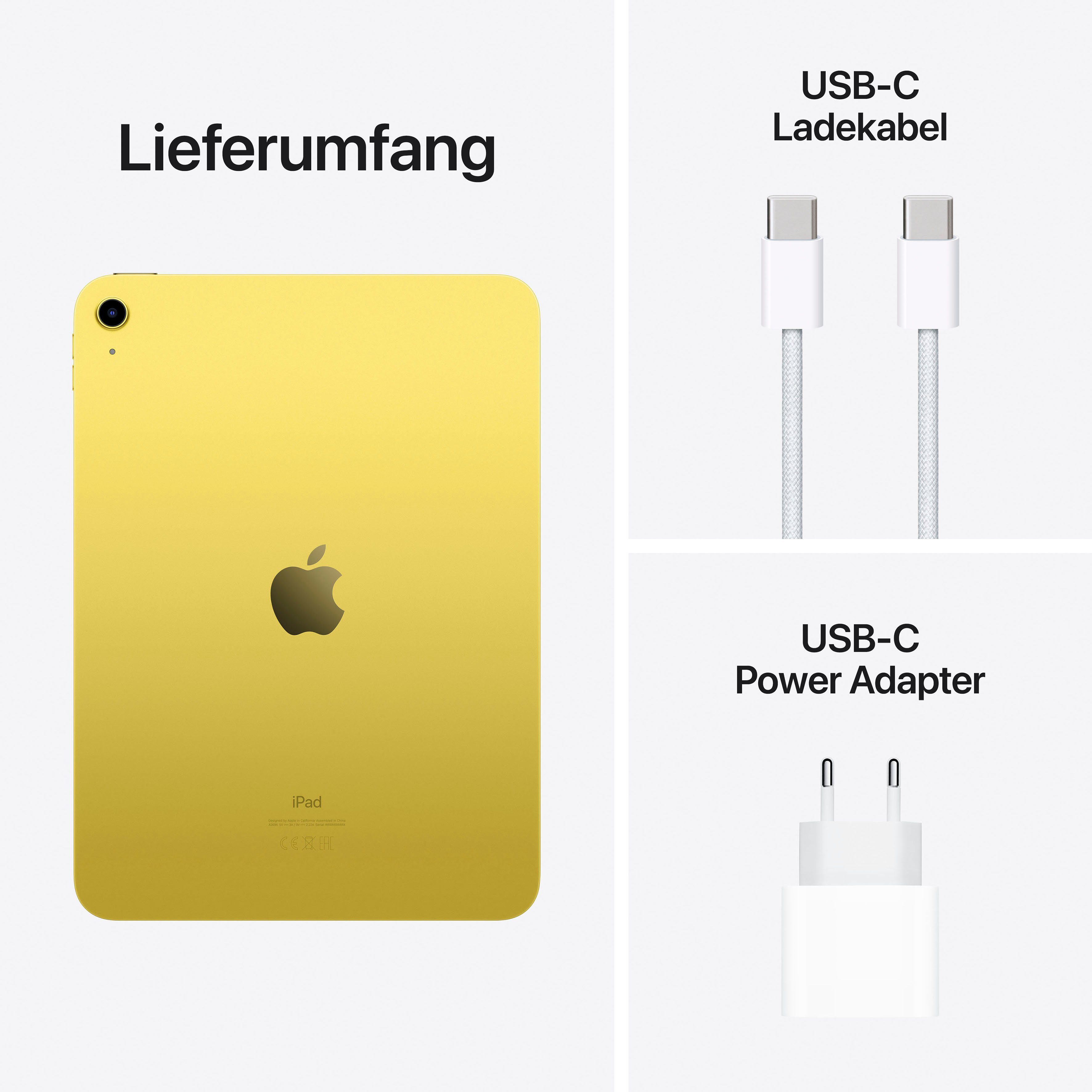 (10,9", iPad Generation) yellow 2022 (10 iPadOS) Apple GB, Tablet Wi-Fi 64