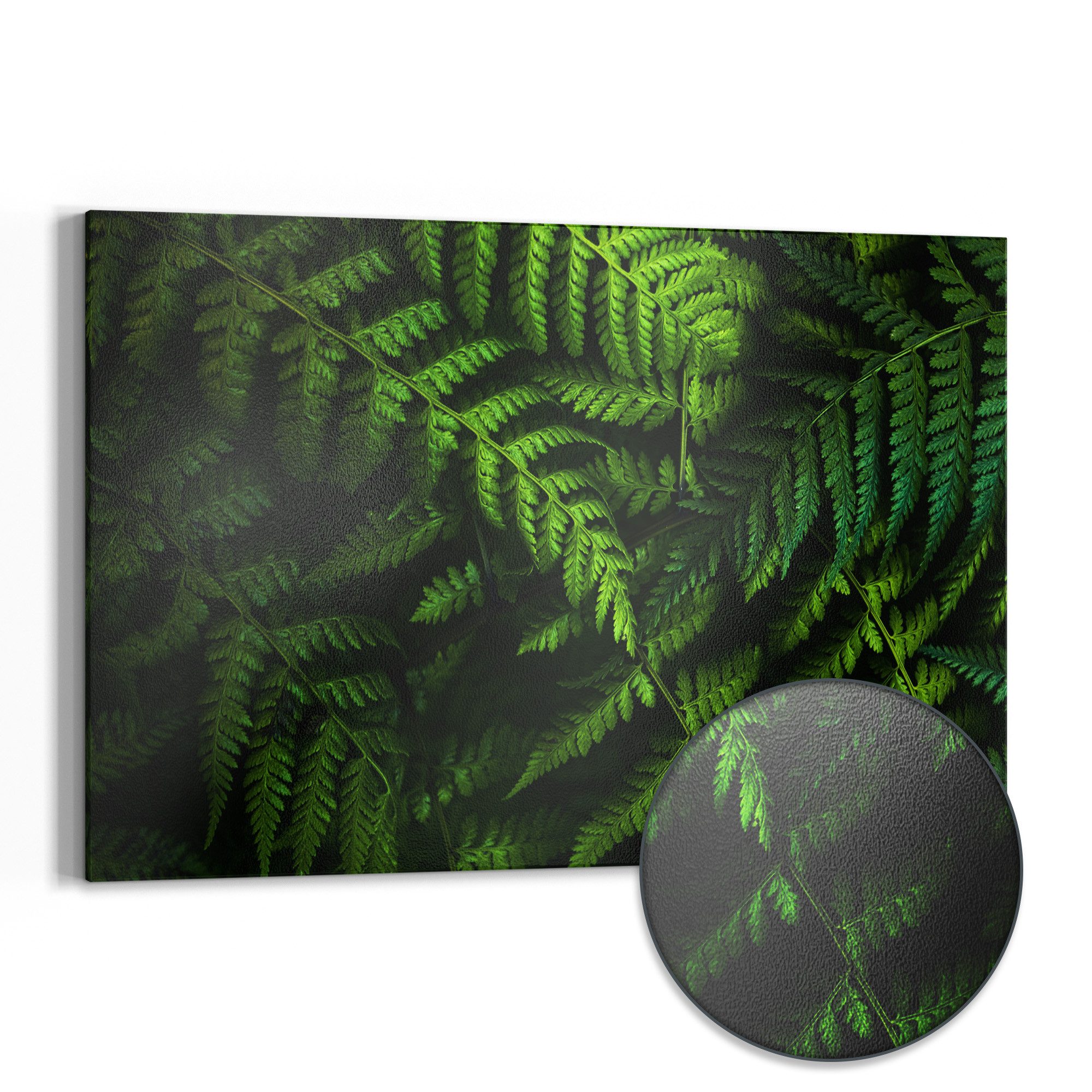 DEQORI Magnettafel 'Grüne Stille', Metall Whiteboard für alle Magnete, Magnetboard magnetisch