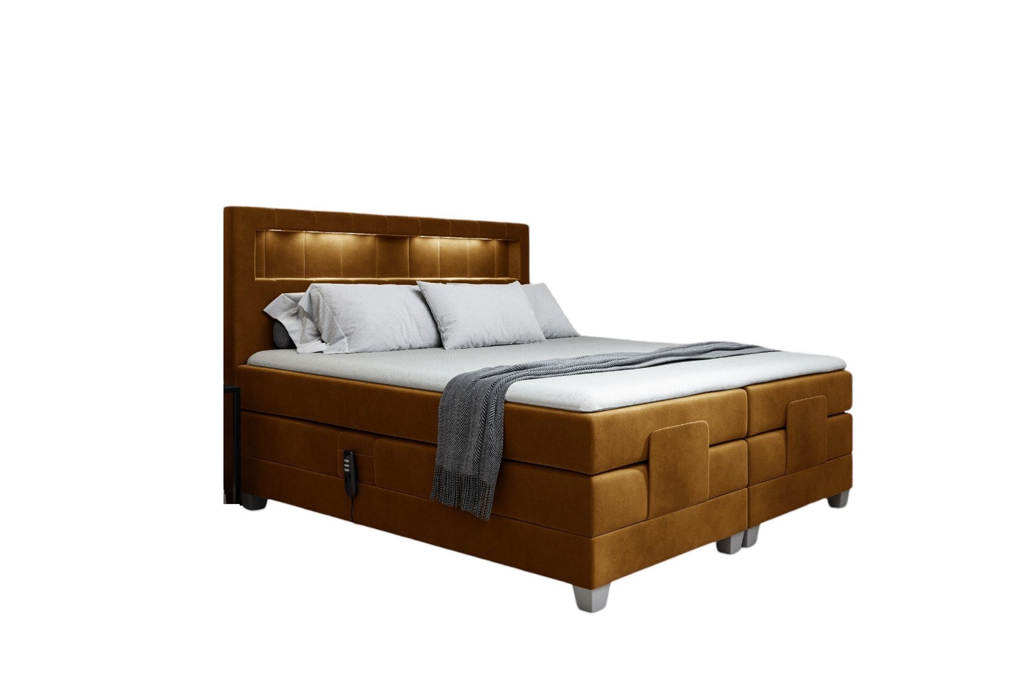 Fun Möbel Boxspringbett Schlafzimmerbett DAVIDE Elektrisch günstig online kaufen