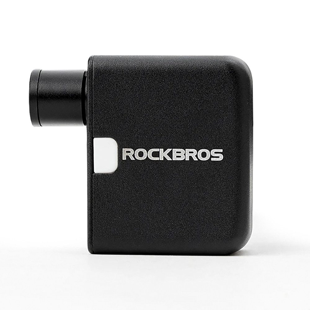 ROCKBROS Fahrradpumpe Minikompressor Reifenpumpe Luftpumpe (Spar-Set, 1-tlg., 8 x 5, 4 x 2, 6, 6 cm leicht), 100 PSI, 25 Min Ladezeit, USB-C, Presta & Schrader