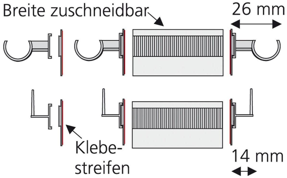 Träger, Liedeco, Vitragenstangen, Scheibenstangen, (Set, 2-St), für Vitrage/Scheibenstange-kaufen