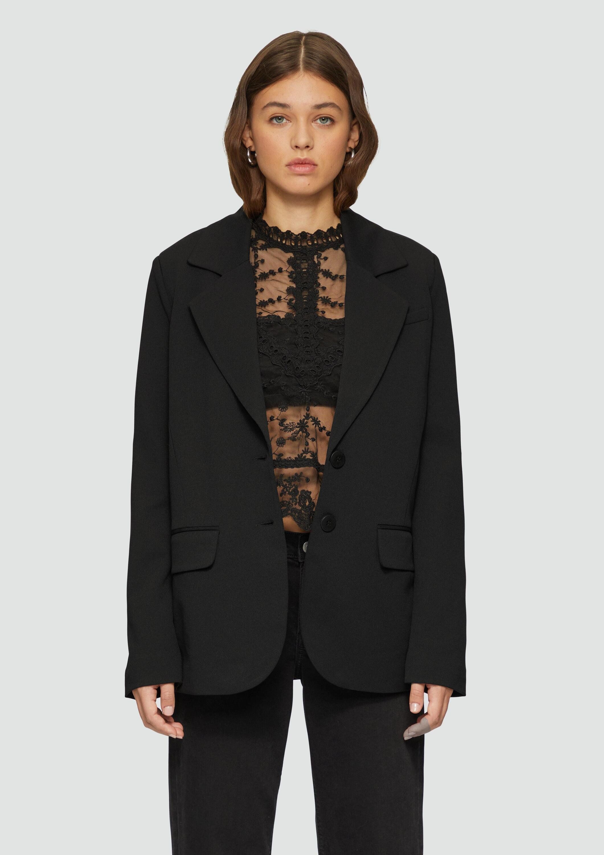 QS Jackenblazer Indoor-Blazer Blazer mit Reverskragen günstig online kaufen