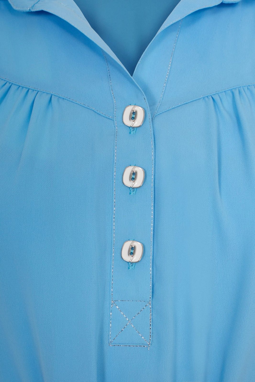 Hell Bunny A-Linien-Kleid Pearl Blusenkleid Retro Vintage Chiffon 50er 40er