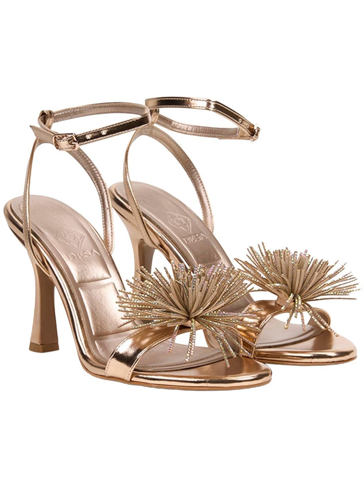 Desa DESA Damen-Pumps, klassische High Heels mit Stilettoabsatz, glatte Soh Sandale