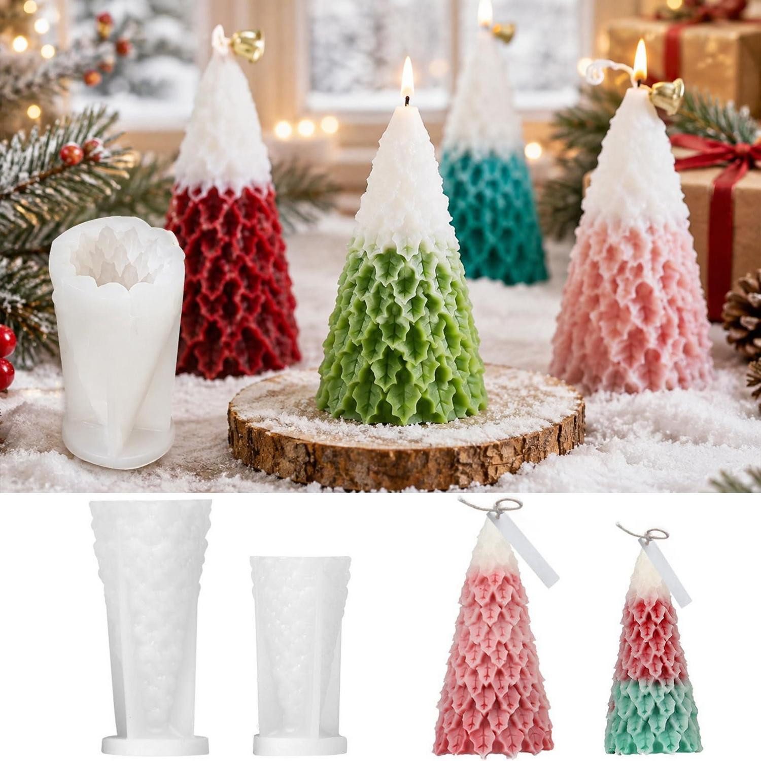 LuxusKollektion Silikonform Silikonform Weihnachtsbaum 2er-Set, (2-tlg)