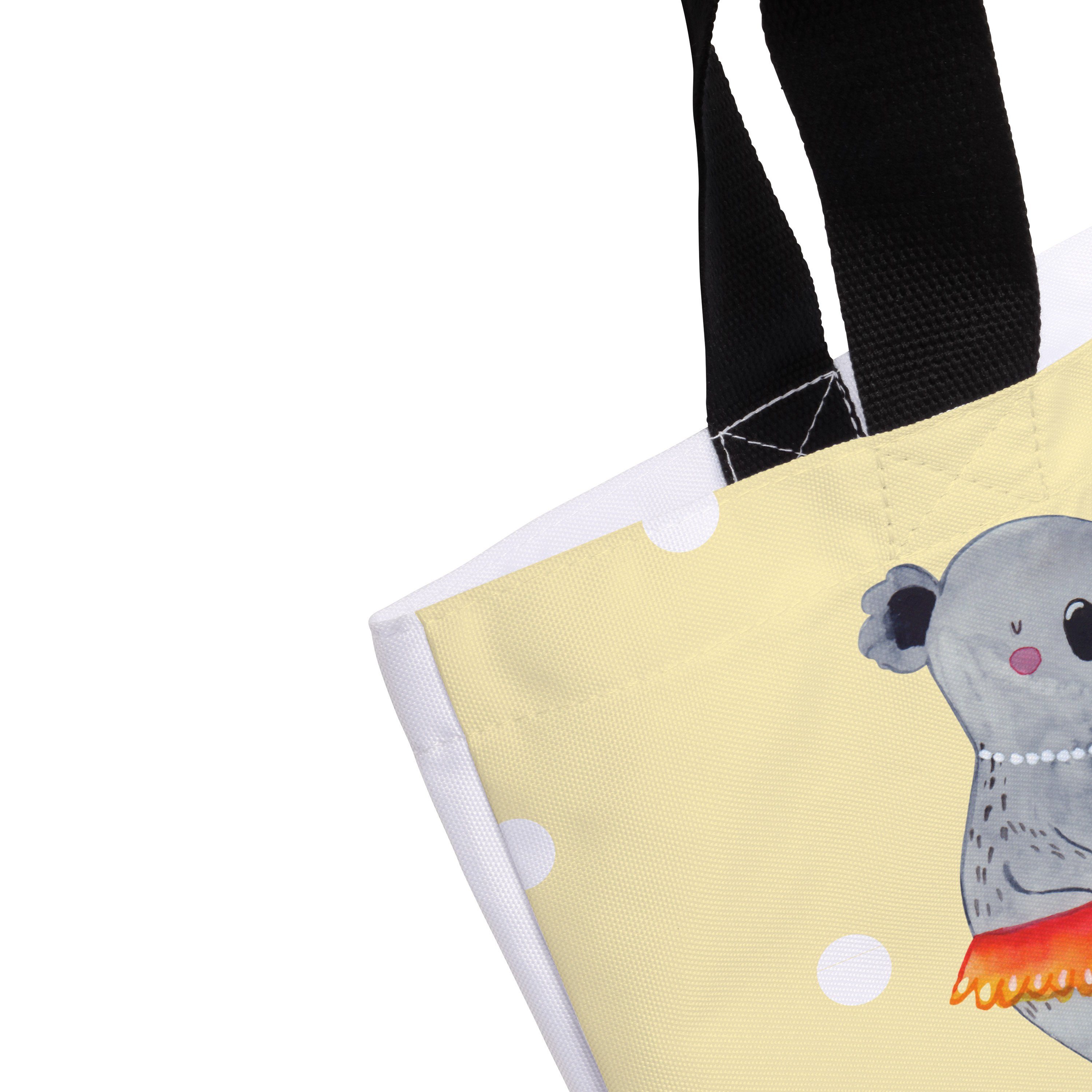 Mr. Koalas, Tasche, Pastell Panda Koala - Geschenk, Eink (1-tlg) - Familie Shopper & Mrs. Beutel, Gelb